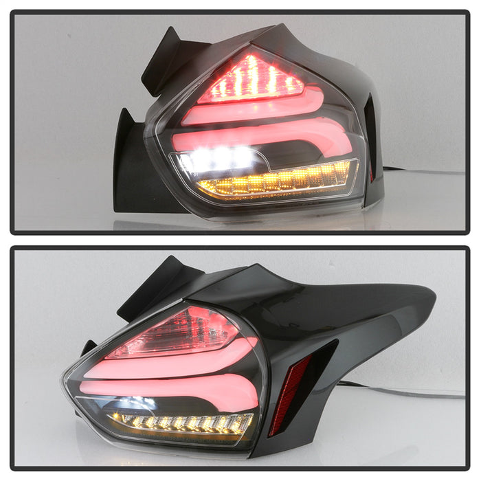 Spyder Auto 5085719 LED Tail Lights; Sequential/Indicator/Reverse LED; Black; - Truck Part Superstore