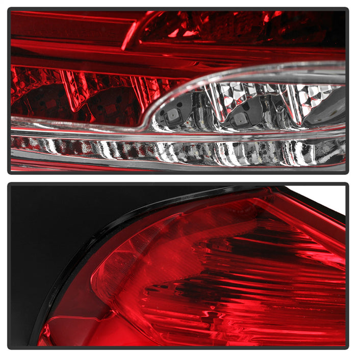 Spyder Auto 5085726 LED Tail Lights; Sequential/Indicator/Reverse LED; Red Clear; - Truck Part Superstore