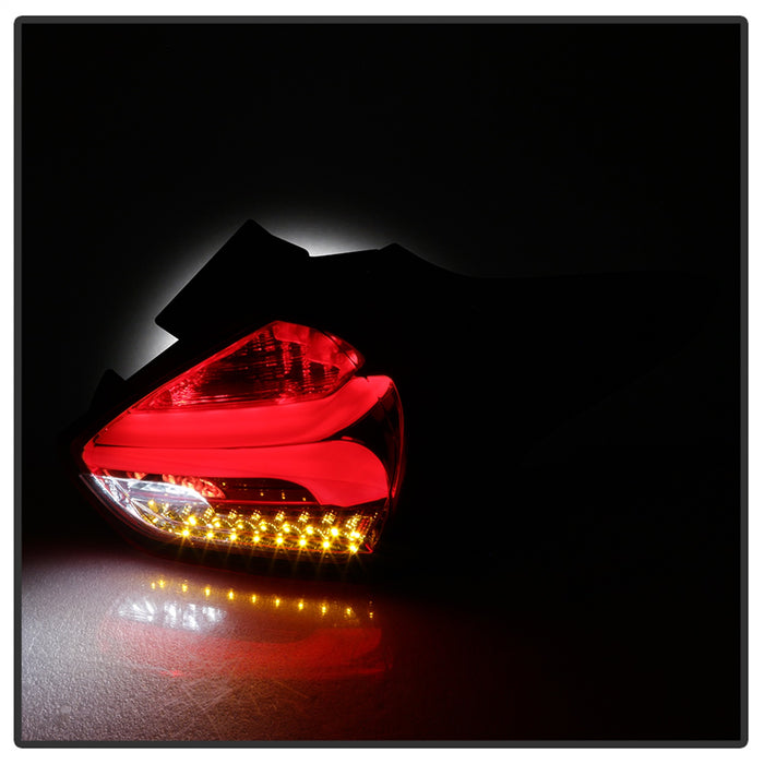 Spyder Auto 5085726 LED Tail Lights; Sequential/Indicator/Reverse LED; Red Clear; - Truck Part Superstore