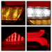 Spyder Auto 5085726 LED Tail Lights; Sequential/Indicator/Reverse LED; Red Clear; - Truck Part Superstore