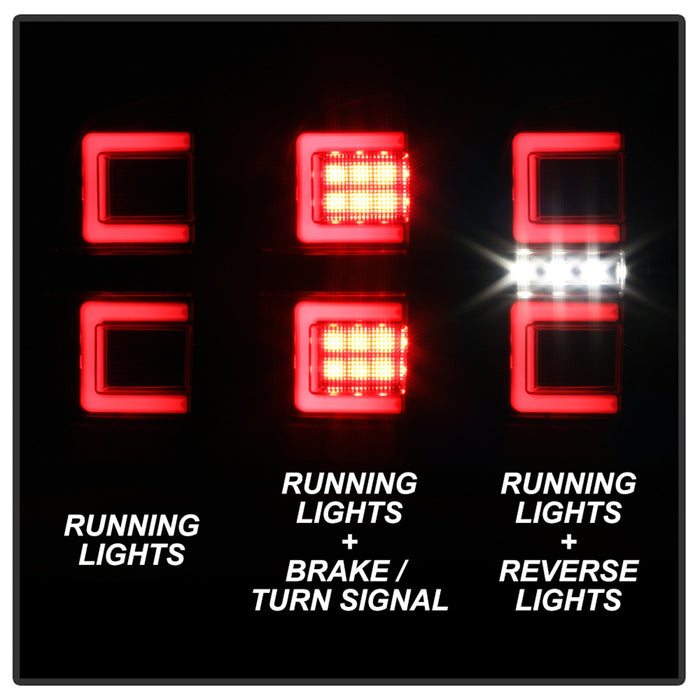 Spyder Auto 5085733 LED Tail Lights; Black; - Truck Part Superstore