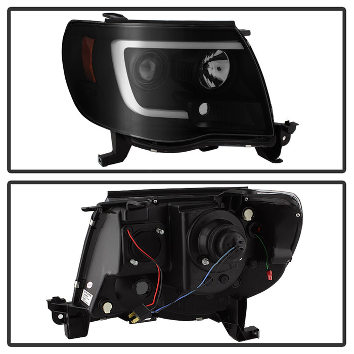 Spyder Auto 5085771 Light Bar DRL Projector Headlights; Version 2; Black Smoke; - Truck Part Superstore