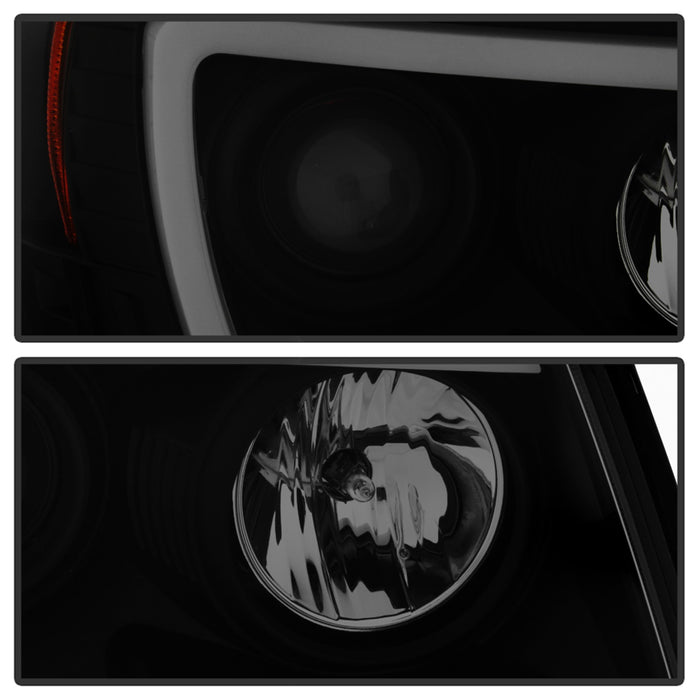 Spyder Auto 5085771 Light Bar DRL Projector Headlights; Version 2; Black Smoke; - Truck Part Superstore