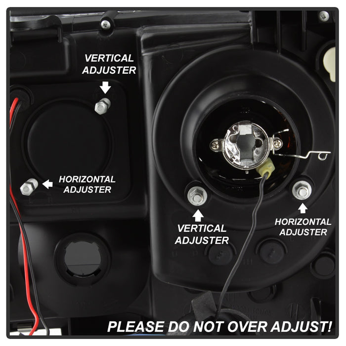 Spyder Auto 5085771 Light Bar DRL Projector Headlights; Version 2; Black Smoke; - Truck Part Superstore