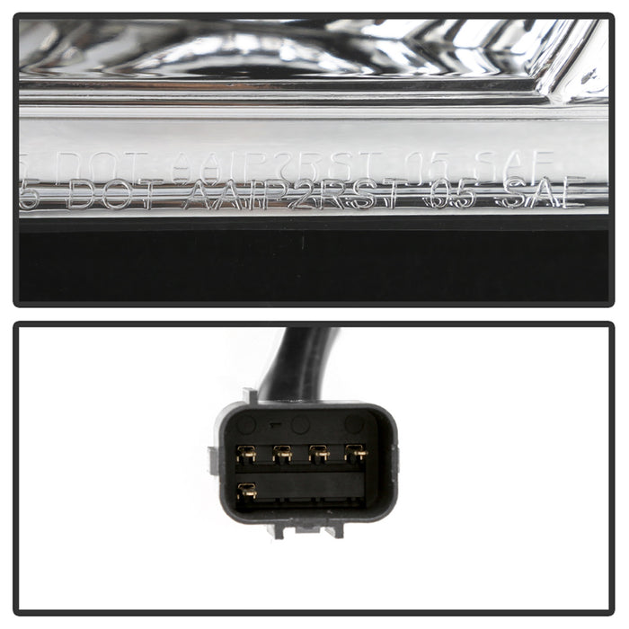 Spyder Auto 5085832 Light Bar DRL Projector Headlights; Version 2; Chrome; - Truck Part Superstore