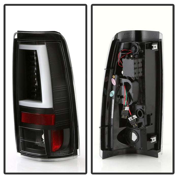 Spyder Auto 5085849 LED Tail Lights; Does Not Fit Stepside; Black; - Truck Part Superstore