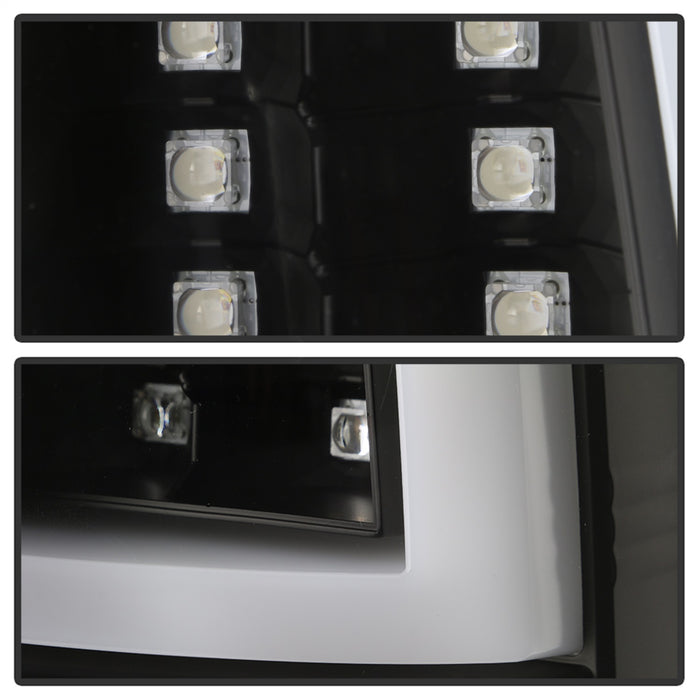 Spyder Auto 5085849 LED Tail Lights; Does Not Fit Stepside; Black; - Truck Part Superstore