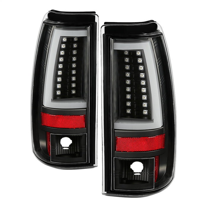 Spyder Auto 5085849 LED Tail Lights; Does Not Fit Stepside; Black; - Truck Part Superstore