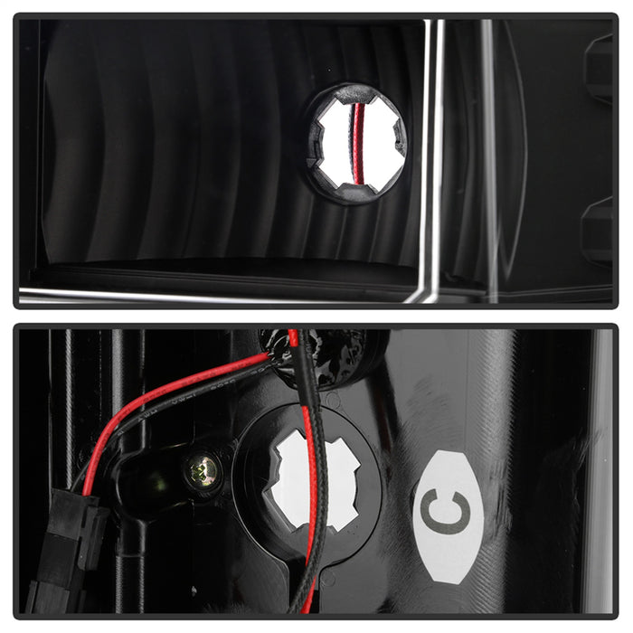 Spyder Auto 5085856 Light Bar LED Tail Lights; Bulb Type; w/Factory Equipped LED Tail Lights; Black; - Truck Part Superstore