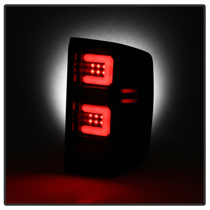 Spyder Auto 5085863 Light Bar LED Tail Lights; All Black; - Truck Part Superstore