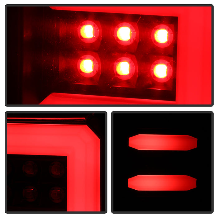 Spyder Auto 5085863 Light Bar LED Tail Lights; All Black; - Truck Part Superstore