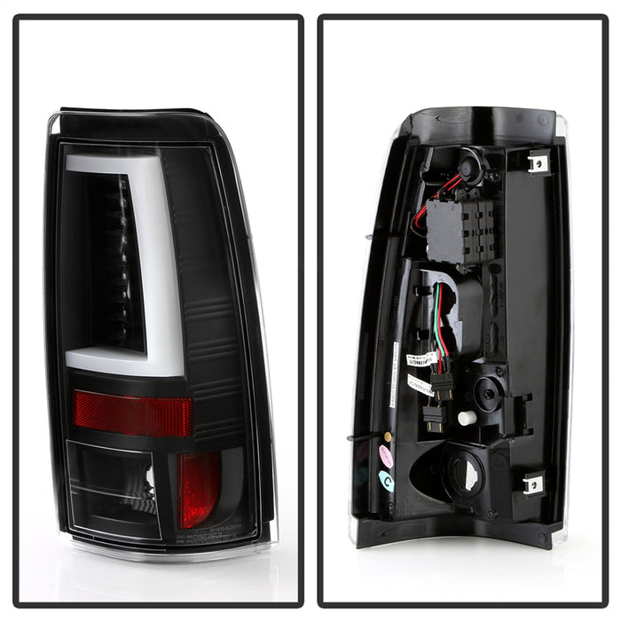 Spyder Auto 5085870 LED Tail Lights; Black; - Truck Part Superstore