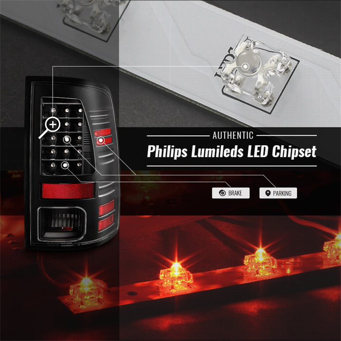 Spyder Auto 5085924 LED Tail Lights; LED Model Only; Not Compatible w/Incandescent; Black; - Truck Part Superstore