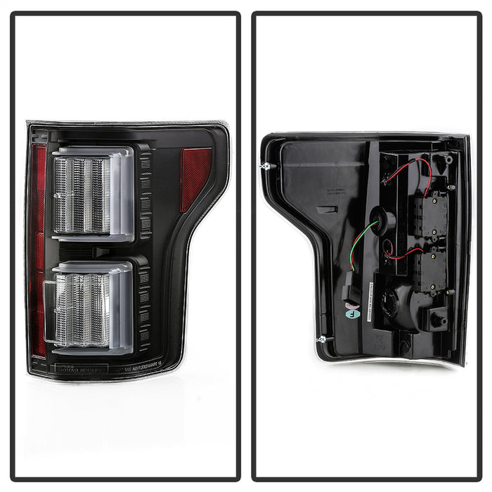 Spyder Auto 5085948 Light Bar LED Tail Lights; Not Compatible w/Rear Blind Spot Sensor Model; Black; - Truck Part Superstore