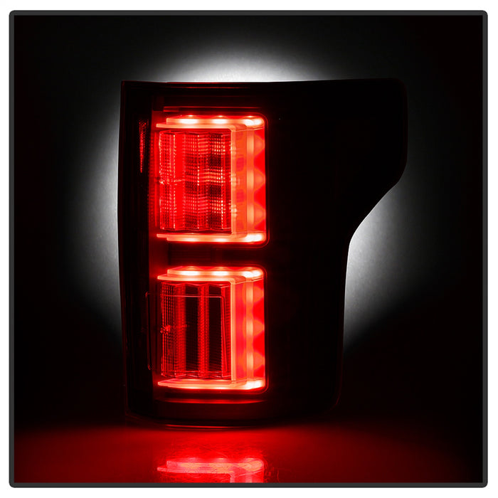 Spyder Auto 5085948 Light Bar LED Tail Lights; Not Compatible w/Rear Blind Spot Sensor Model; Black; - Truck Part Superstore