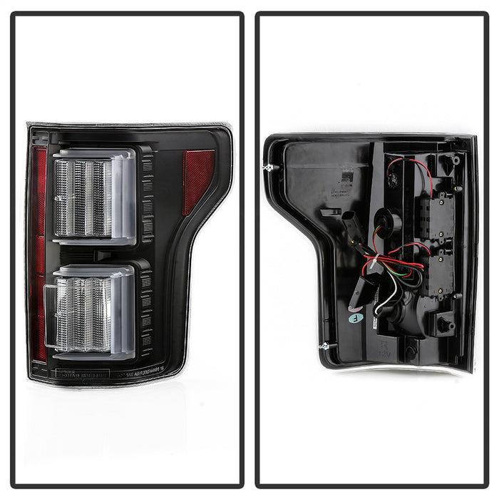 Spyder Auto 5085955 Light Bar LED Tail Lights; Not Compatible w/Rear Blind Spot Sensor Model; Black; - Truck Part Superstore