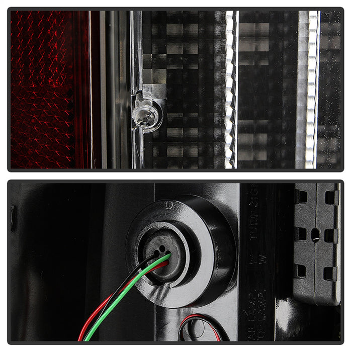 Spyder Auto 5085955 Light Bar LED Tail Lights; Not Compatible w/Rear Blind Spot Sensor Model; Black; - Truck Part Superstore