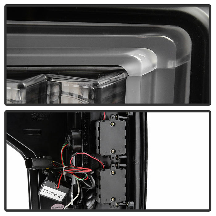 Spyder Auto 5085955 Light Bar LED Tail Lights; Not Compatible w/Rear Blind Spot Sensor Model; Black; - Truck Part Superstore