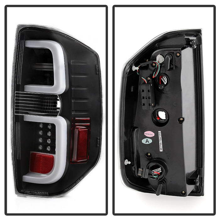 Spyder Auto 5085962 Light Bar LED Tail Lights; All Black; - Truck Part Superstore