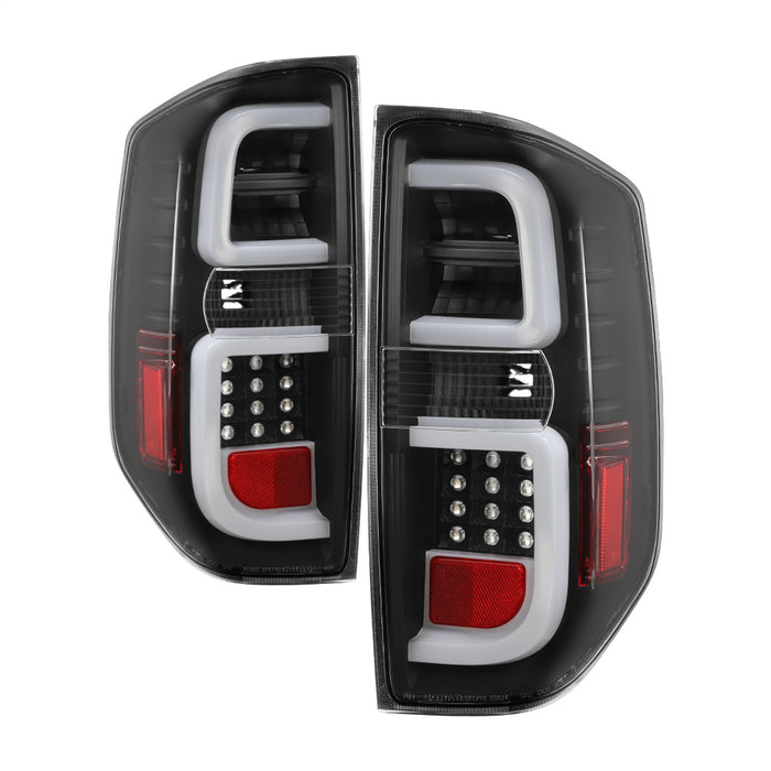 Spyder Auto 5085962 Light Bar LED Tail Lights; All Black; - Truck Part Superstore
