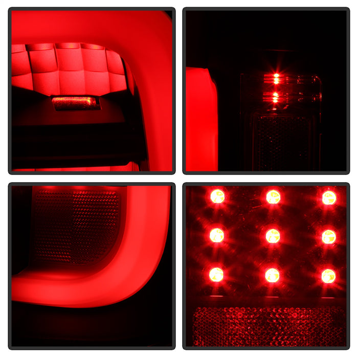 Spyder Auto 5085962 Light Bar LED Tail Lights; All Black; - Truck Part Superstore