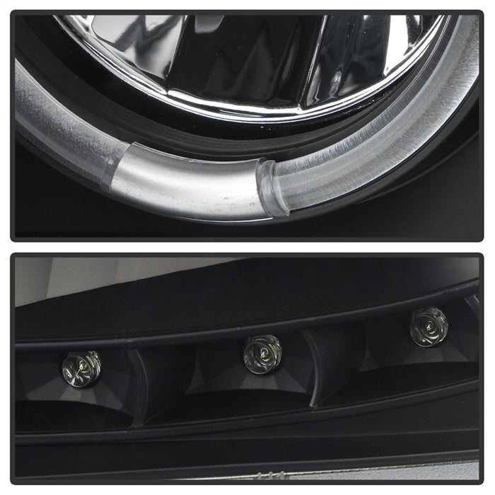 Spyder Auto 5085979 Halo LED Projector Headlights; Incl. High H1 And Low H1; Black; - Truck Part Superstore