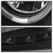 Spyder Auto 5085979 Halo LED Projector Headlights; Incl. High H1 And Low H1; Black; - Truck Part Superstore