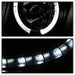Spyder Auto 5085979 Halo LED Projector Headlights; Incl. High H1 And Low H1; Black; - Truck Part Superstore