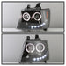 Spyder Auto 5085979 Halo LED Projector Headlights; Incl. High H1 And Low H1; Black; - Truck Part Superstore
