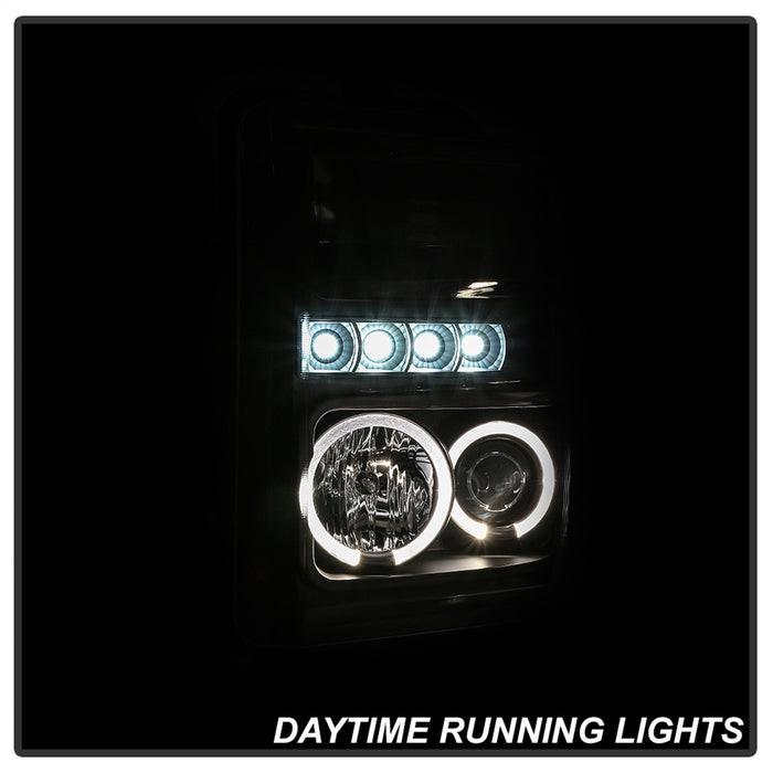 Spyder Auto 5086006 Halo LED Projector Headlights; Incl. High H1 And Low H1; - Truck Part Superstore