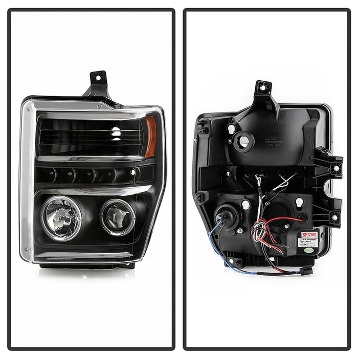 Spyder Auto 5086006 Halo LED Projector Headlights; Incl. High H1 And Low H1; - Truck Part Superstore