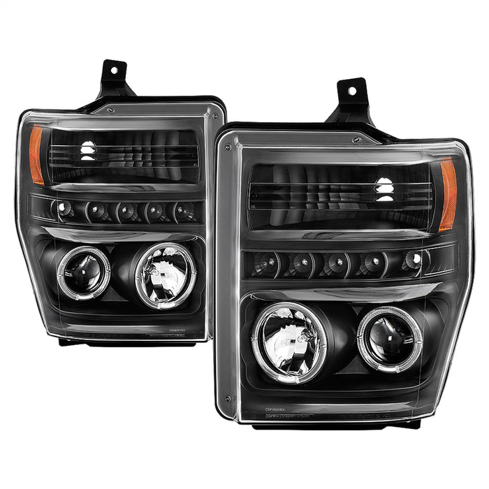 Spyder Auto 5086006 Halo LED Projector Headlights; Incl. High H1 And Low H1; - Truck Part Superstore