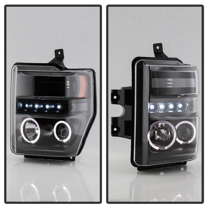 Spyder Auto 5086006 Halo LED Projector Headlights; Incl. High H1 And Low H1; - Truck Part Superstore