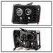 Spyder Auto 5086020 Halo LED Projector Headlights; Incl. High H1 And Low H1; Black; - Truck Part Superstore