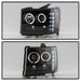 Spyder Auto 5086020 Halo LED Projector Headlights; Incl. High H1 And Low H1; Black; - Truck Part Superstore