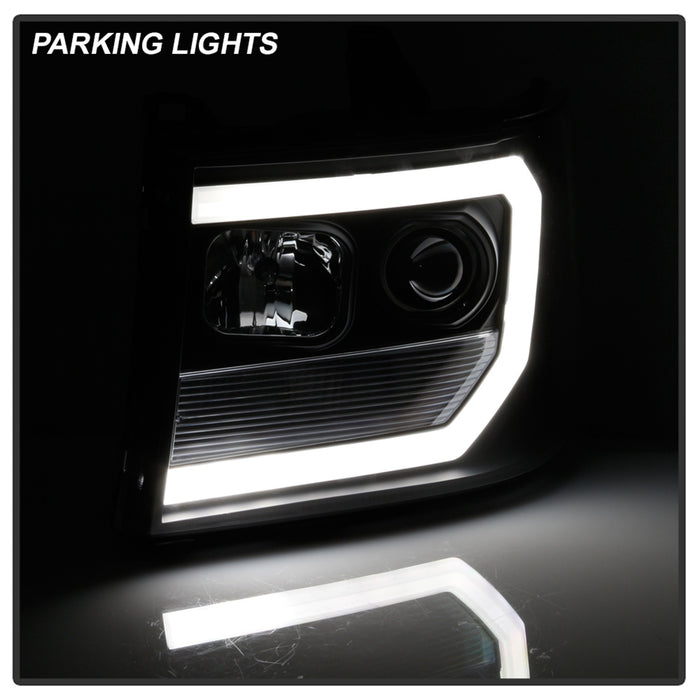 Spyder Auto 5086037 DRL Projector Headlights; Version 2; Black; - Truck Part Superstore