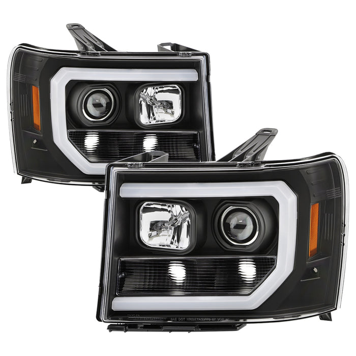 Spyder Auto 5086037 DRL Projector Headlights; Version 2; Black; - Truck Part Superstore