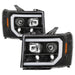 Spyder Auto 5086037 DRL Projector Headlights; Version 2; Black; - Truck Part Superstore