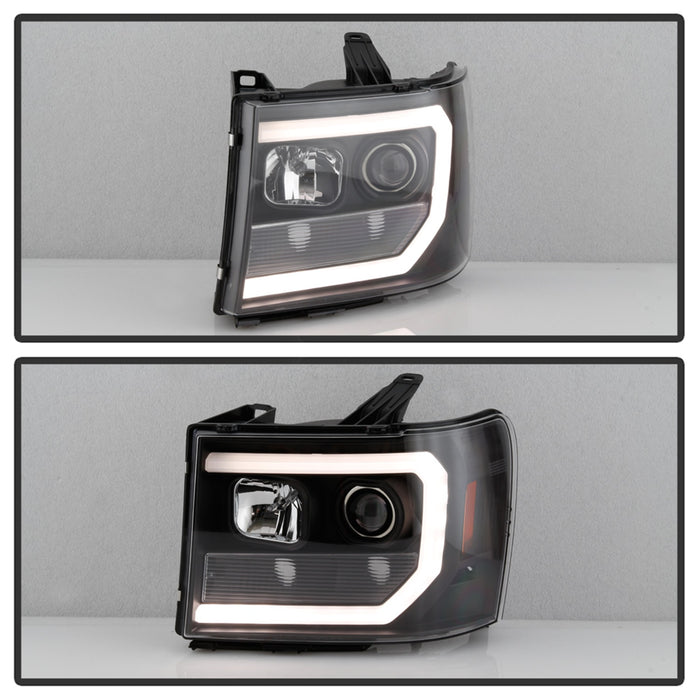 Spyder Auto 5086037 DRL Projector Headlights; Version 2; Black; - Truck Part Superstore