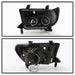 Spyder Auto 5086044 Halo LED Projector Headlights; Incl. High H1 And Low H1; Black; - Truck Part Superstore