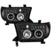 Spyder Auto 5086044 Halo LED Projector Headlights; Incl. High H1 And Low H1; Black; - Truck Part Superstore