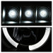 Spyder Auto 5086044 Halo LED Projector Headlights; Incl. High H1 And Low H1; Black; - Truck Part Superstore