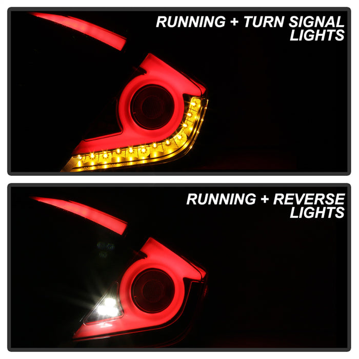 Spyder Auto 5086051 Light Bar LED Tail Lights; Black; - Truck Part Superstore
