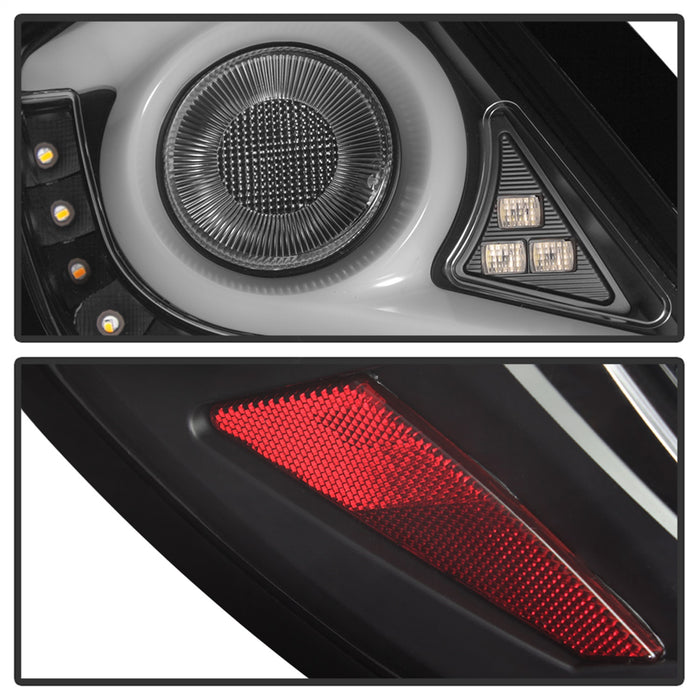 Spyder Auto 5086051 Light Bar LED Tail Lights; Black; - Truck Part Superstore