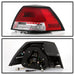 Spyder Auto 5086075 Light Bar LED Tail Lights; Version 2; Red Clear; - Truck Part Superstore