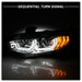 Spyder Auto 5086082 Projector Headlights; w/LED Sequential Turn Signal Lights; H1; Chrome; - Truck Part Superstore