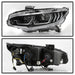 Spyder Auto 5086099 Projector Headlights; w/LED Sequential Turn Signal Lights; H1; Black; - Truck Part Superstore