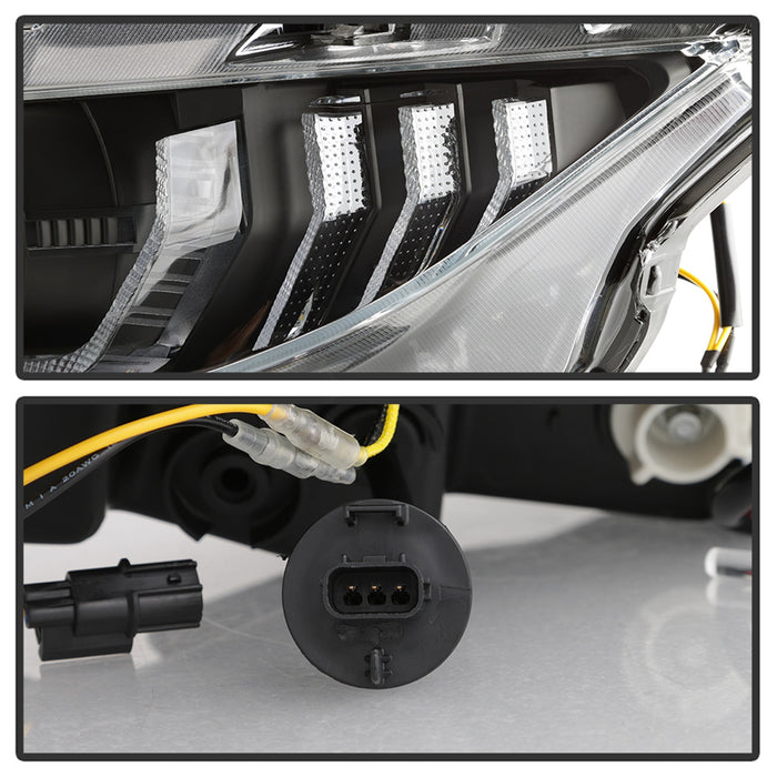 Spyder Auto 5086099 Projector Headlights; w/LED Sequential Turn Signal Lights; H1; Black; - Truck Part Superstore