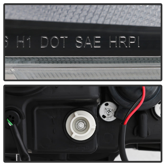 Spyder Auto 5086099 Projector Headlights; w/LED Sequential Turn Signal Lights; H1; Black; - Truck Part Superstore