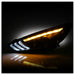 Spyder Auto 5086105 Projector Headlights; w/Sequential Turn Signal Light Bar; H1/H7; Black; - Truck Part Superstore